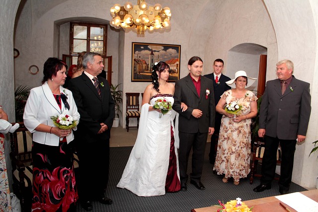 Svatba Koubkovi ,Strakonice 30.7.2010