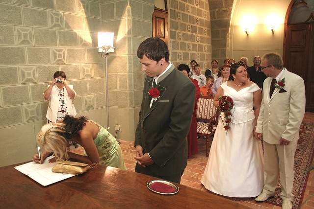 Svatba - Maunovi , Hlubok nad Vltavou 9.8.2008