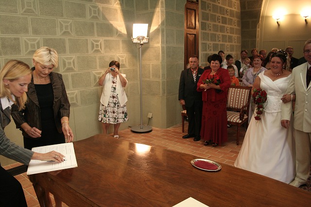 Svatba - Maunovi , Hlubok nad Vltavou 9.8.2008