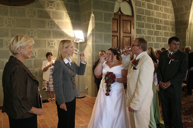 Svatba - Maunovi , Hlubok nad Vltavou 9.8.2008