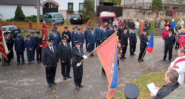 Svcen novho praporu SDH Budilov 26.9.10