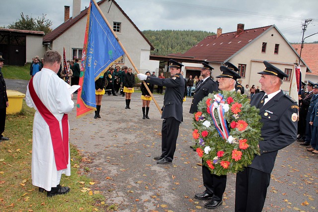 Svcen novho praporu SDH Budilov 26.9.10
