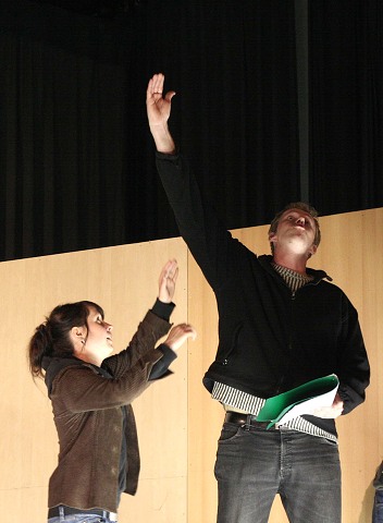 Z divadelnch zkouek nov hry  2008 pod KOS ky
